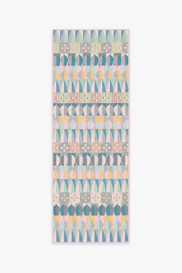 Cynthia Rowley Petals Multicolor Rug 2.5'x7' | Stain-Resistant