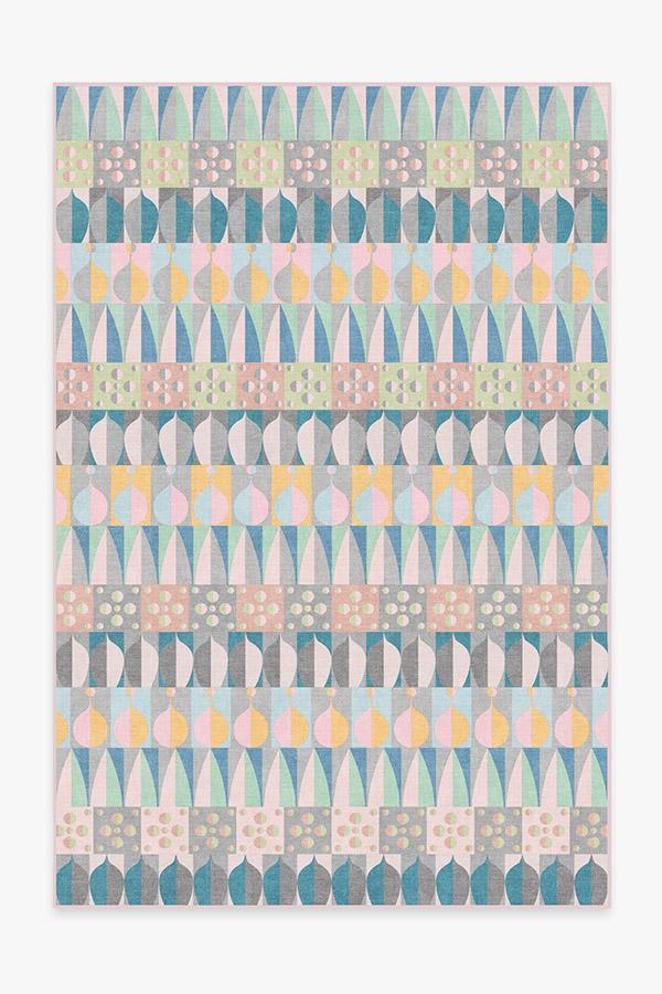 Cynthia Rowley Petals Multicolor Rug 6'x9' | Stain-Resistant