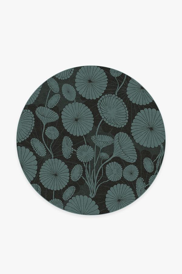 Cynthia Rowley Pompom Jade Rug 6' Round | Stain-Resistant