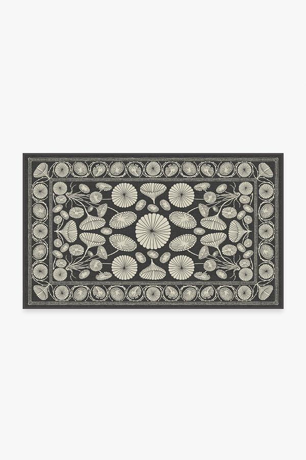 Cynthia Rowley Suzani Black Rug 3'x5' | Stain-Resistant