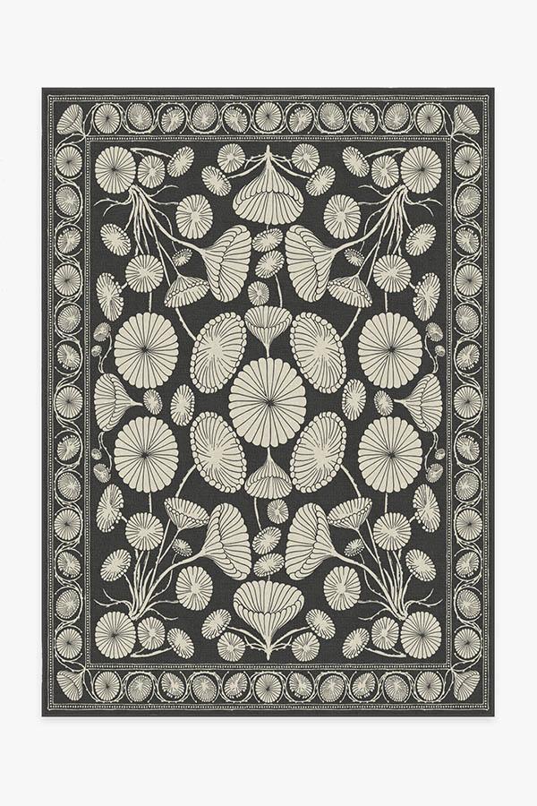 Cynthia Rowley Suzani Black Rug 5'x7' | Stain-Resistant