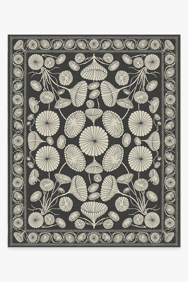 Cynthia Rowley Suzani Black Rug 8'x10' | Stain-Resistant