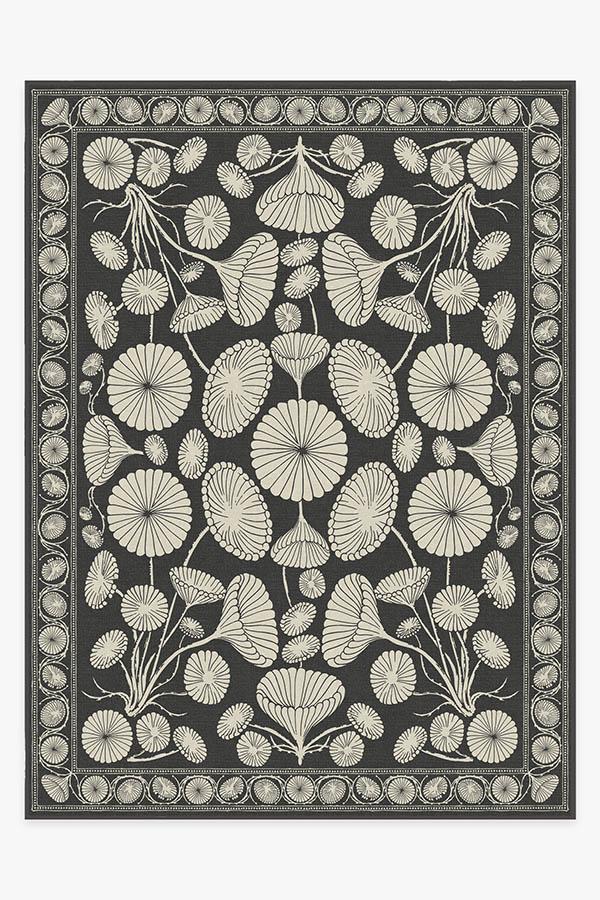 Cynthia Rowley Suzani Black Rug 9'x12' | Stain-Resistant