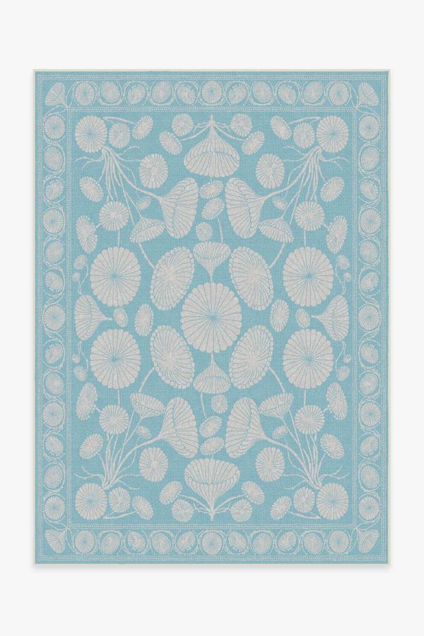 Cynthia Rowley Suzani Powder Blue Rug 5'x7' | Stain-Resistant