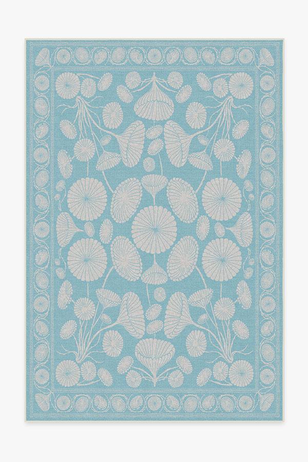 Cynthia Rowley Suzani Powder Blue Rug 6'x9' | Stain-Resistant