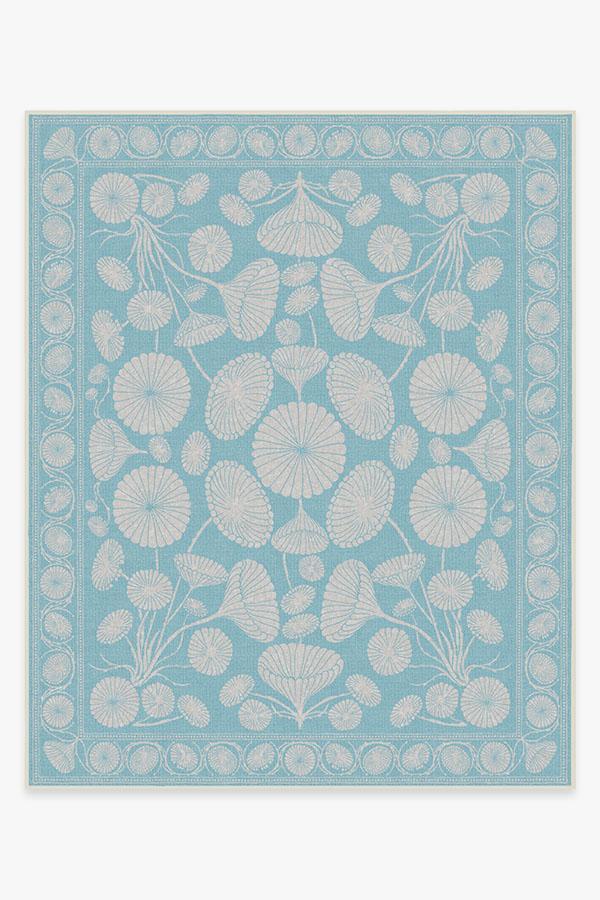 Cynthia Rowley Suzani Powder Blue Rug 8'x10' | Stain-Resistant
