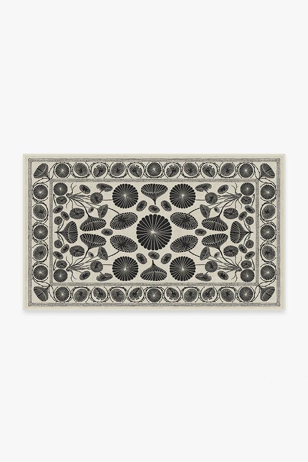 Cynthia Rowley Suzani White Rug 3'x5' | Stain-Resistant