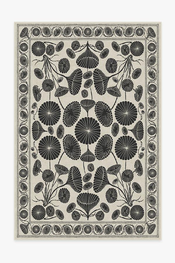 Cynthia Rowley Suzani White Rug 6'x9' | Stain-Resistant