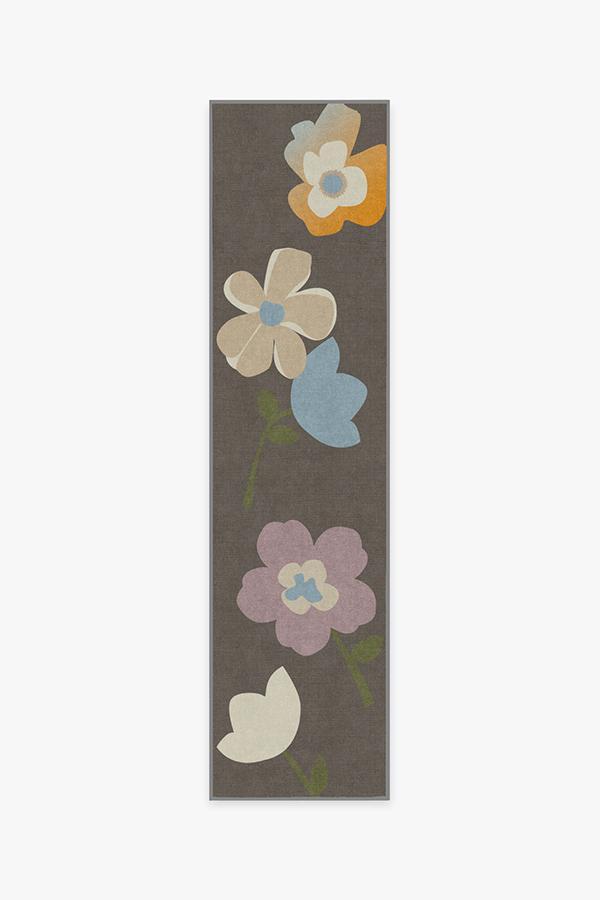 Cynthia Rowley Tulip Mink Rug 2.5'x10' | Stain-Resistant
