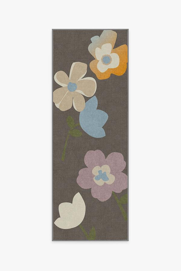 Cynthia Rowley Tulip Mink Rug 2.5'x7' | Stain-Resistant