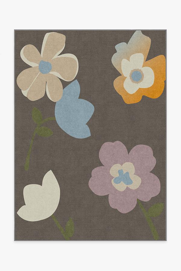 Cynthia Rowley Tulip Mink Rug 5'x7' | Stain-Resistant