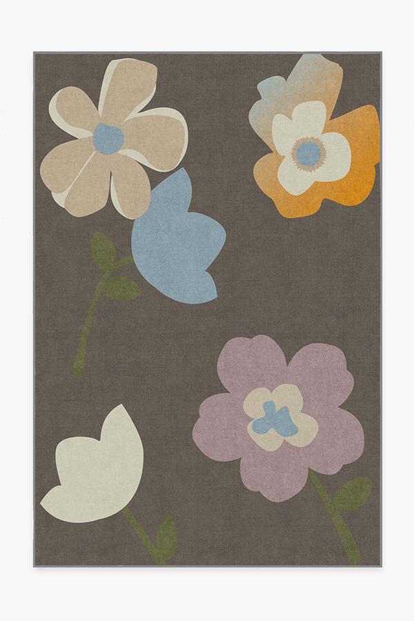 Cynthia Rowley Tulip Mink Rug 6'x9' | Stain-Resistant