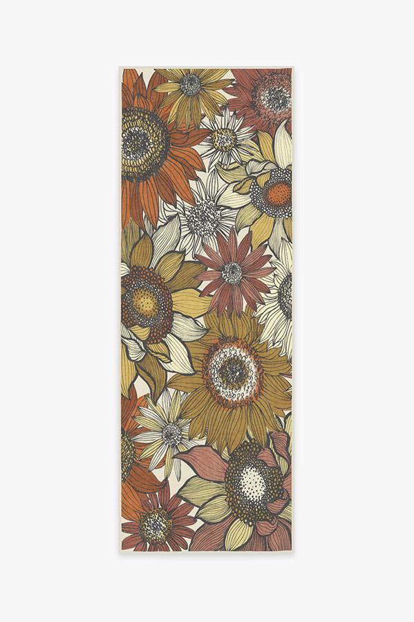 Dalilah Sunburst Rug 2.5'x7' | Stain-Resistant