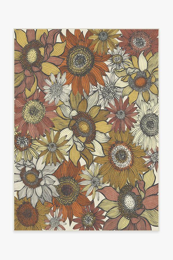 Dalilah Sunburst Rug 5'x7' | Stain-Resistant
