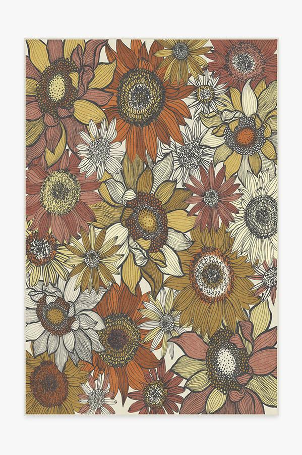Dalilah Sunburst Rug 6'x9' | Stain-Resistant
