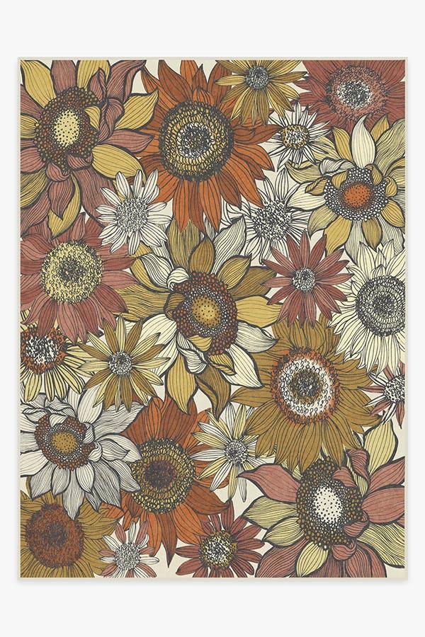 Dalilah Sunburst Rug 9'x12' | Stain-Resistant