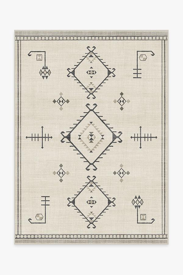 Damali Black & White Rug 5'x7' | Stain-Resistant