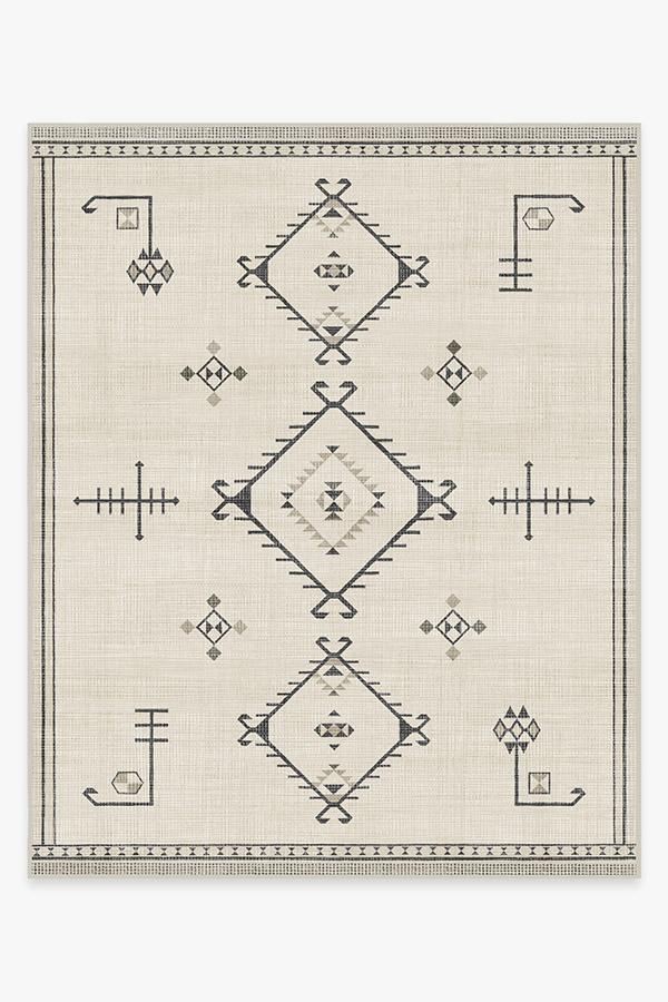 Damali Black & White Rug 8'x10' | Stain-Resistant