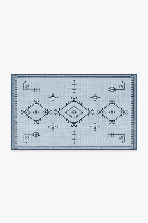 Damali Blue Overdye Rug 3'x5' | Stain-Resistant