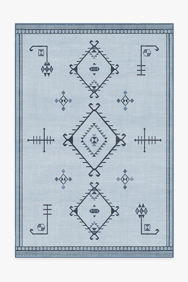 Damali Blue Overdye Rug 6'x9' | Stain-Resistant