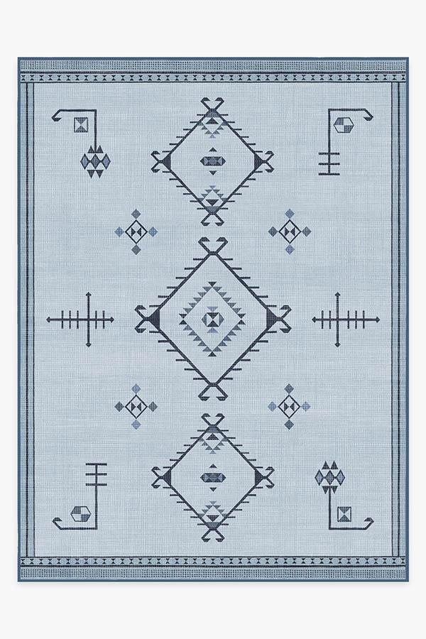 Damali Blue Overdye Rug 9'x12' | Stain-Resistant