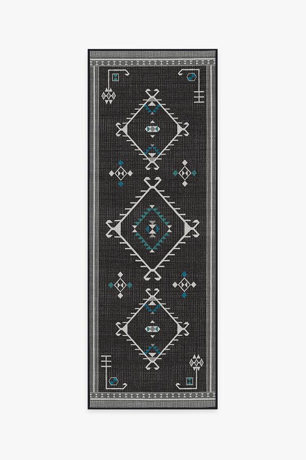 Damali Charcoal Rug 2.5'x7' | Stain-Resistant