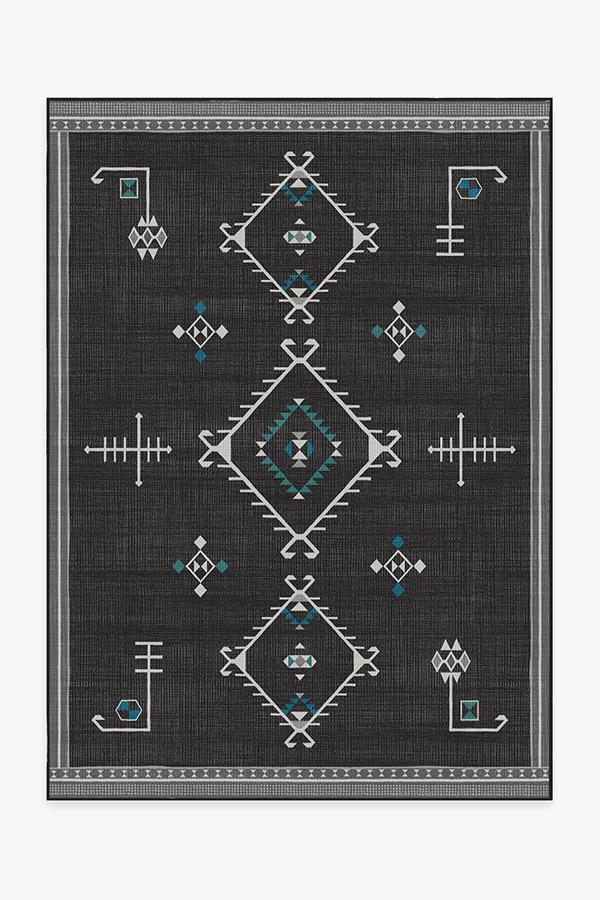Damali Charcoal Rug 5'x7' | Stain-Resistant