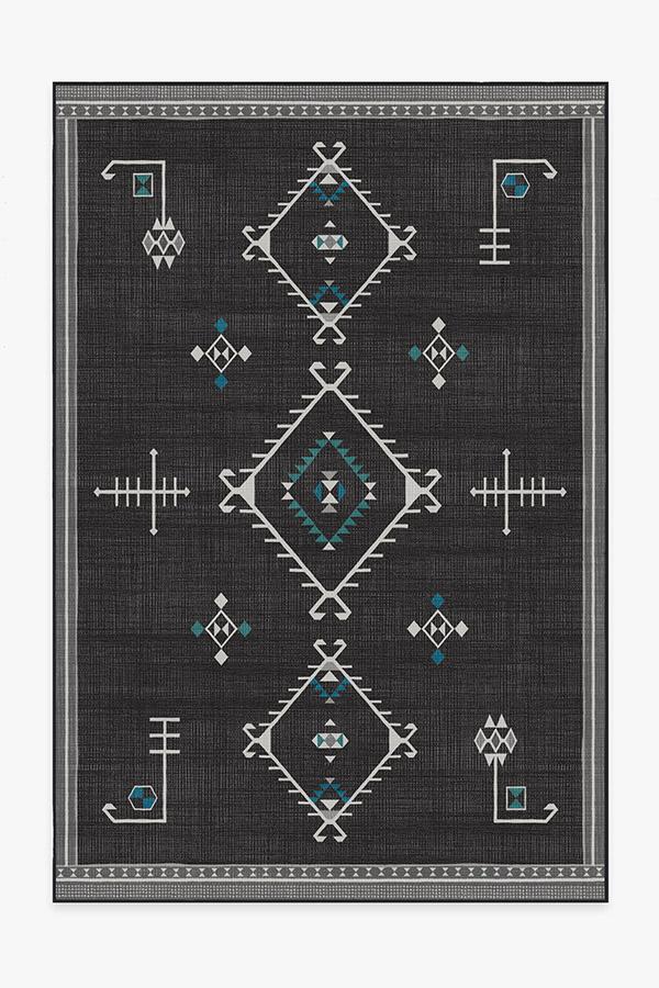 Damali Charcoal Rug 6'x9' | Stain-Resistant