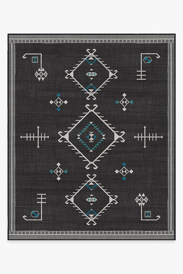 Damali Charcoal Rug 8'x10' | Stain-Resistant