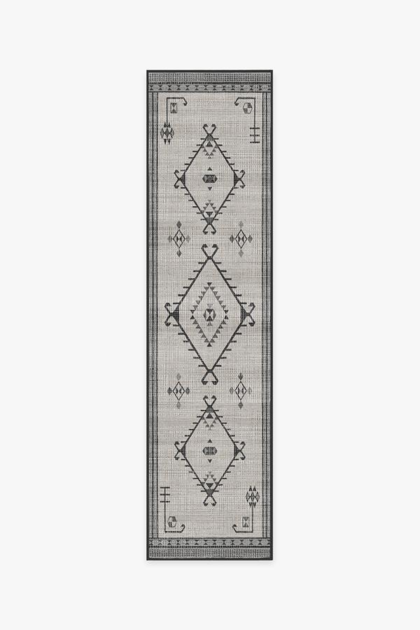 Damali Grey Overdye Rug 2.5'x10' | Stain-Resistant