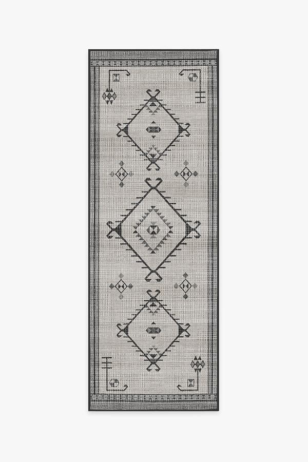 Damali Grey Overdye Rug 2.5'x7' | Stain-Resistant