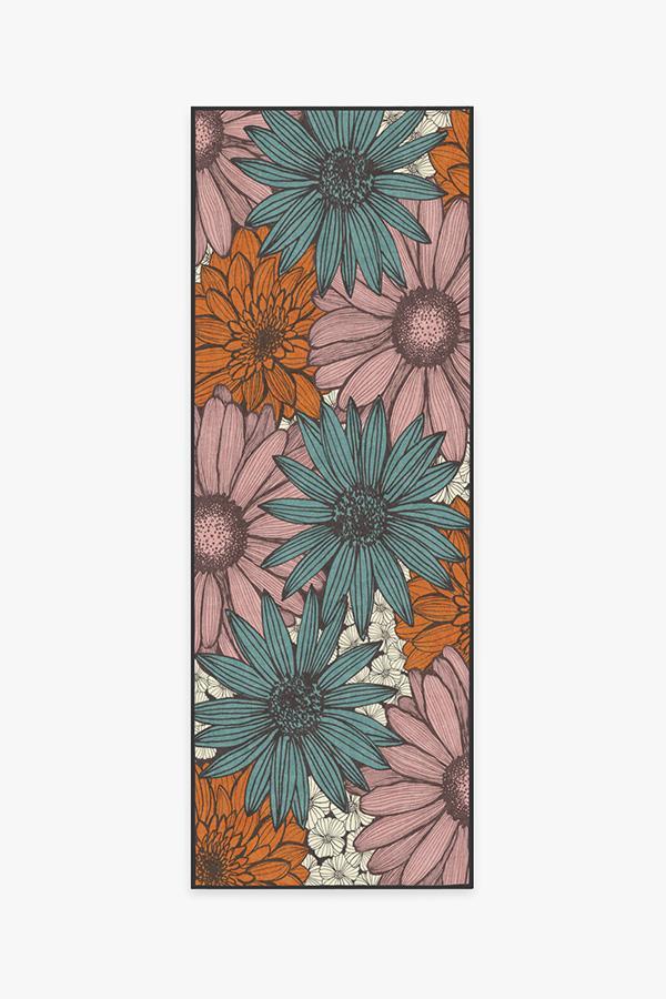 Daphne Orange Jasper Rug 2.5'x7' | Stain-Resistant