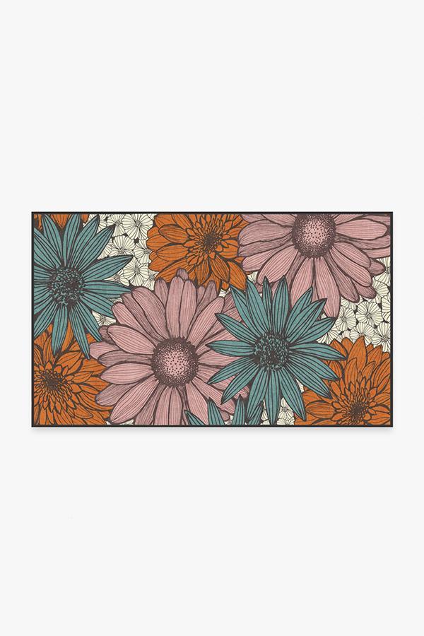 Daphne Orange Jasper Rug 3'x5' | Stain-Resistant