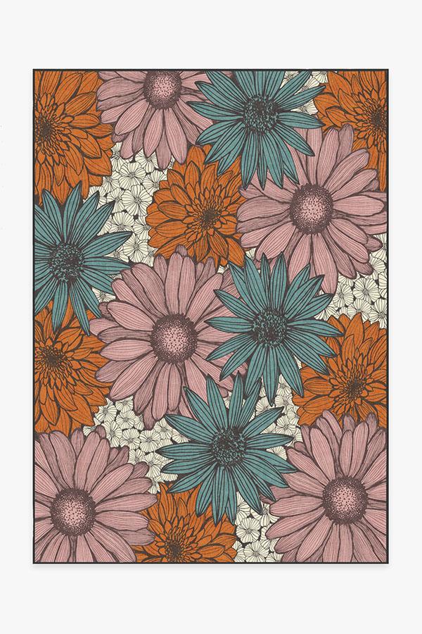 Daphne Orange Jasper Rug 5'x7' | Stain-Resistant