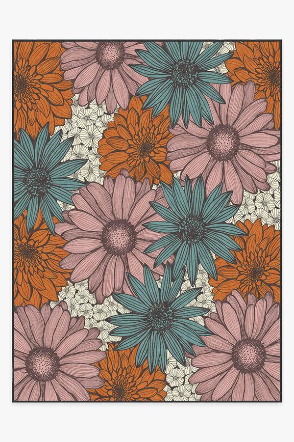 Daphne Orange Jasper Rug 9'x12' | Stain-Resistant