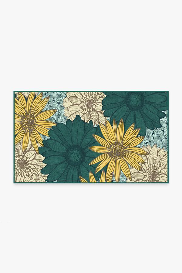 Daphne Turquoise Rug 3'x5' | Stain-Resistant