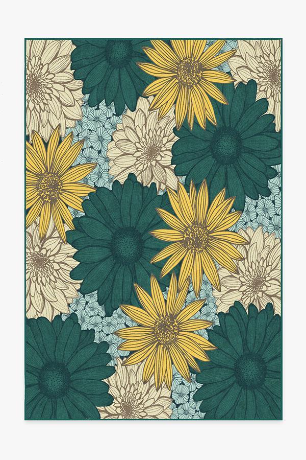 Daphne Turquoise Rug 6'x9' | Stain-Resistant