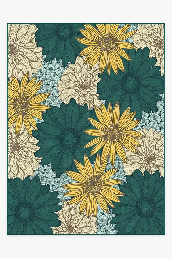Daphne Turquoise Rug 9'x12' | Stain-Resistant