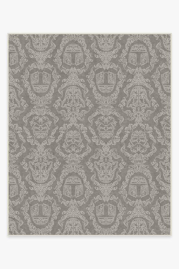 Dark Side Damask Stone Rug 8'x10' | Stain-Resistant