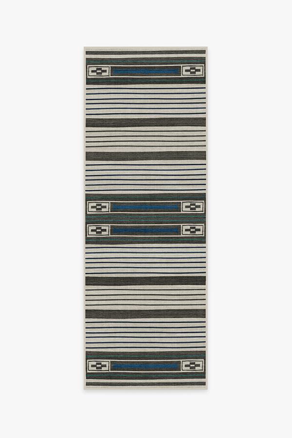Dasan Indigo Rug 2.5'x7' | Stain-Resistant