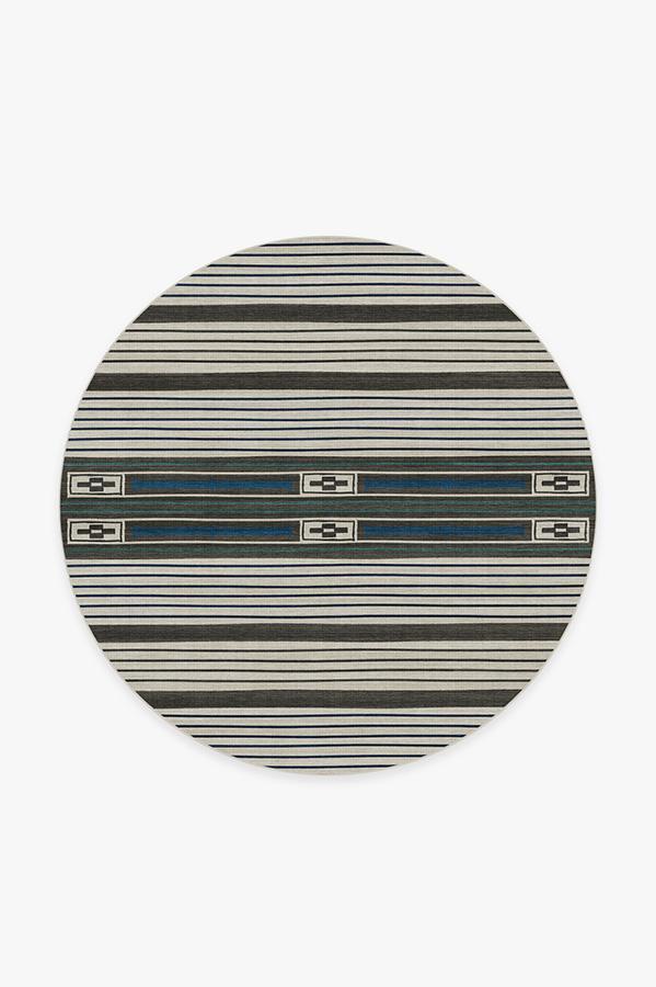 Dasan Indigo Rug 6' Round | Stain-Resistant