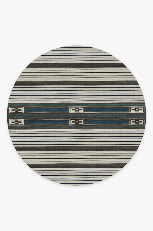 Dasan Indigo Rug 8' Round | Stain-Resistant