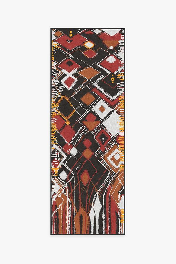 Delikesh Autumn Rug 2.5'x7' | Stain-Resistant