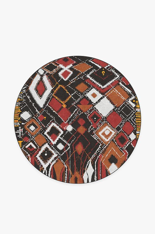 Delikesh Autumn Rug 6' Round | Stain-Resistant