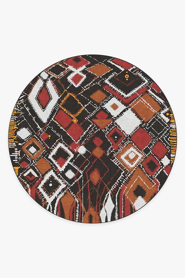 Delikesh Autumn Rug 8' Round | Stain-Resistant