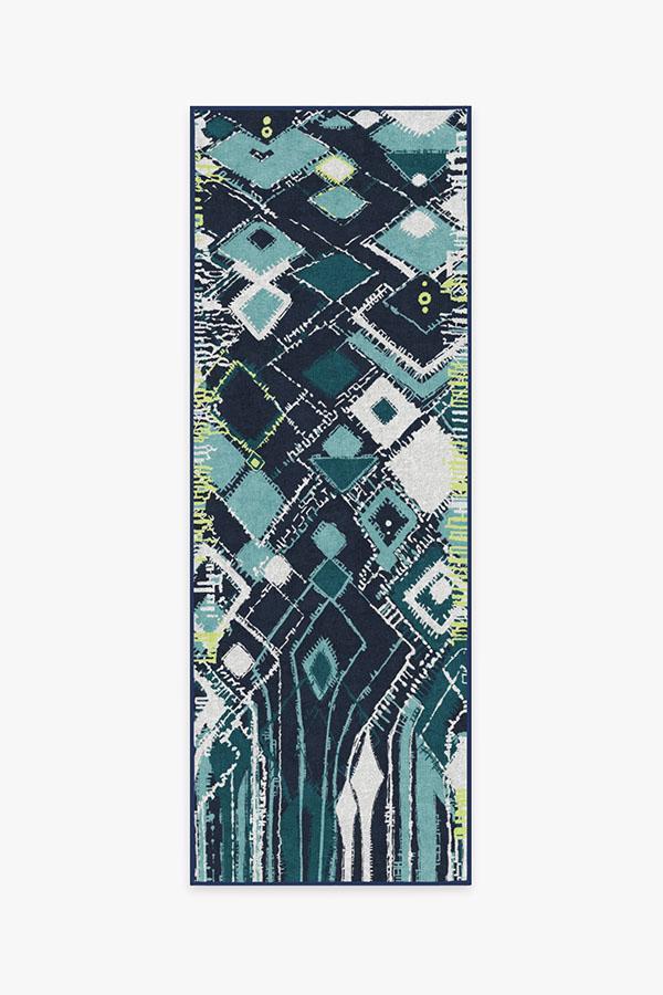 Delikesh Midnight Rug 2.5'x7' | Stain-Resistant