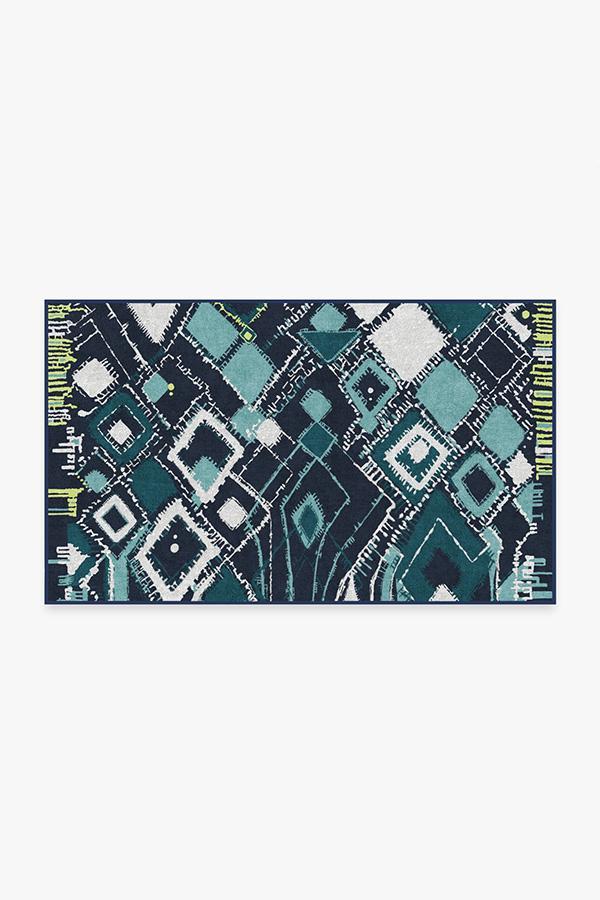 Delikesh Midnight Rug 3'x5' | Stain-Resistant