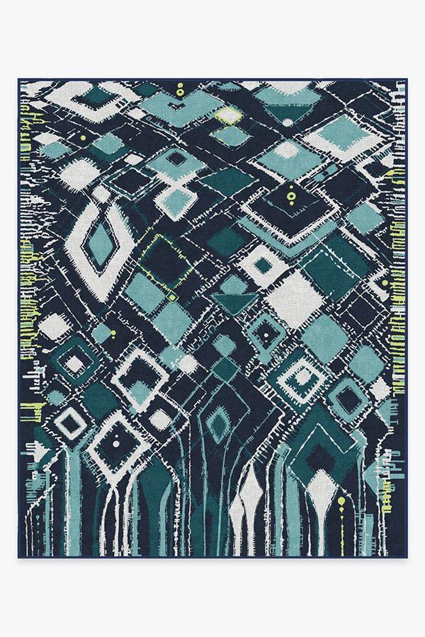 Delikesh Midnight Rug 8'x10' | Stain-Resistant