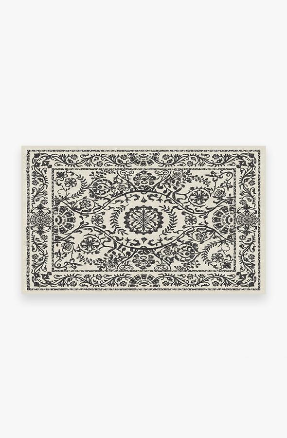Delphina Black & White Rug 3'x5' | Stain-Resistant