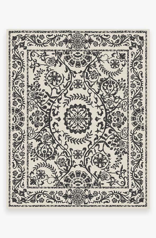 Delphina Black & White Rug 8'x10' | Stain-Resistant